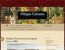 Tablet Screenshot of filippocarcano.com